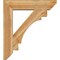 Ekena Millwork Merced Slat Rough Sawn Bracket w/ Offset Brace, Western Red Cedar, 8"W x 34"D x 38"H BKT0806X34X38MRC06RWR - alternate 2